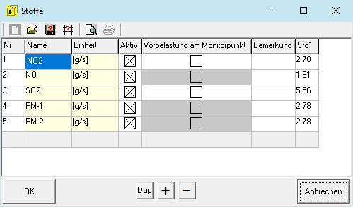 Formular Report-Einstellungen