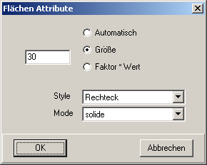 Formular Flächen Attribute