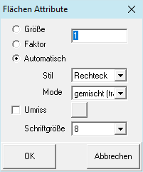 Formular Flächen Attribute