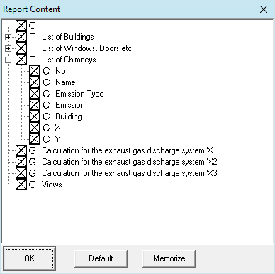 report elements